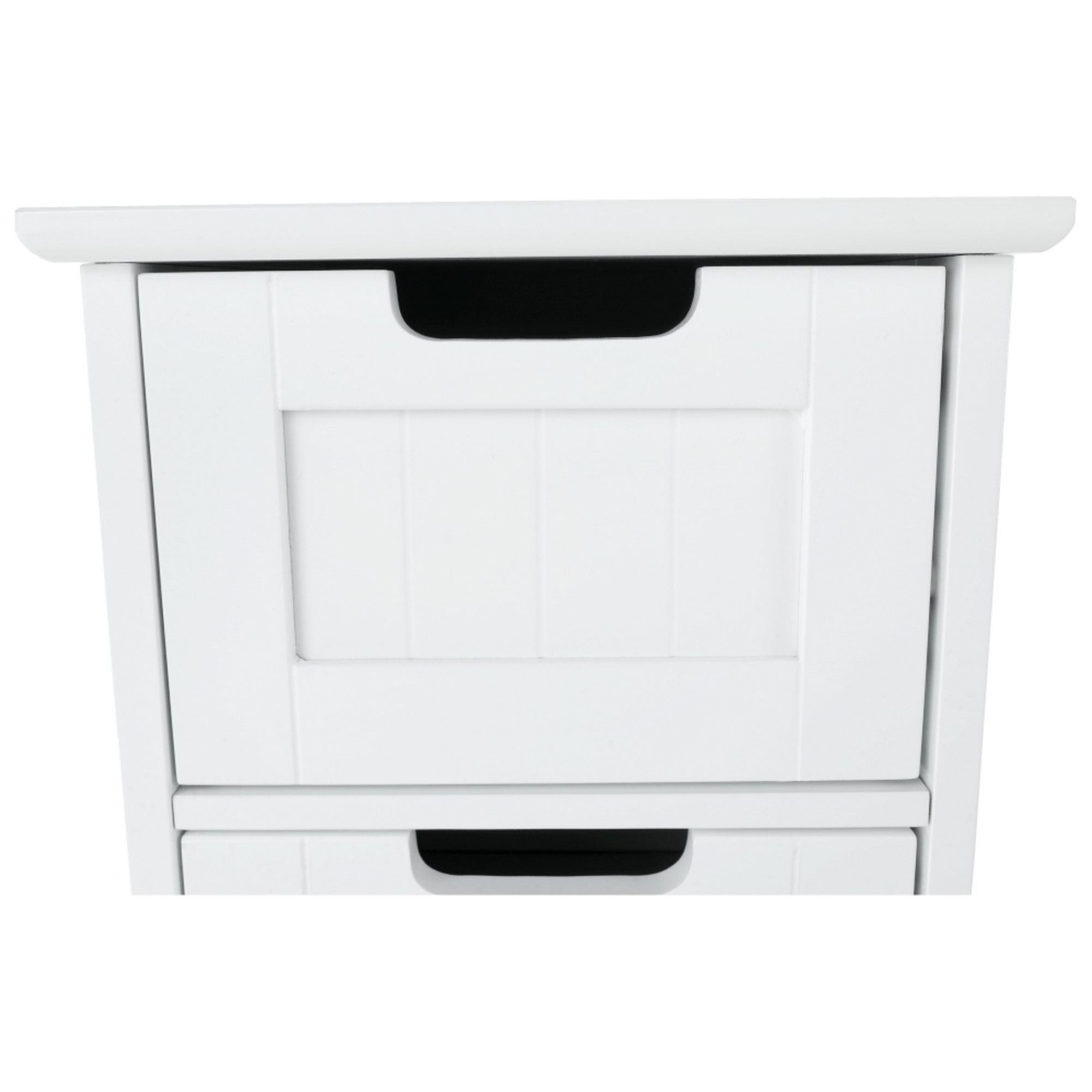 Comoda ATENE TYPUL 7, alb, MDF, 30x30x82 cm
