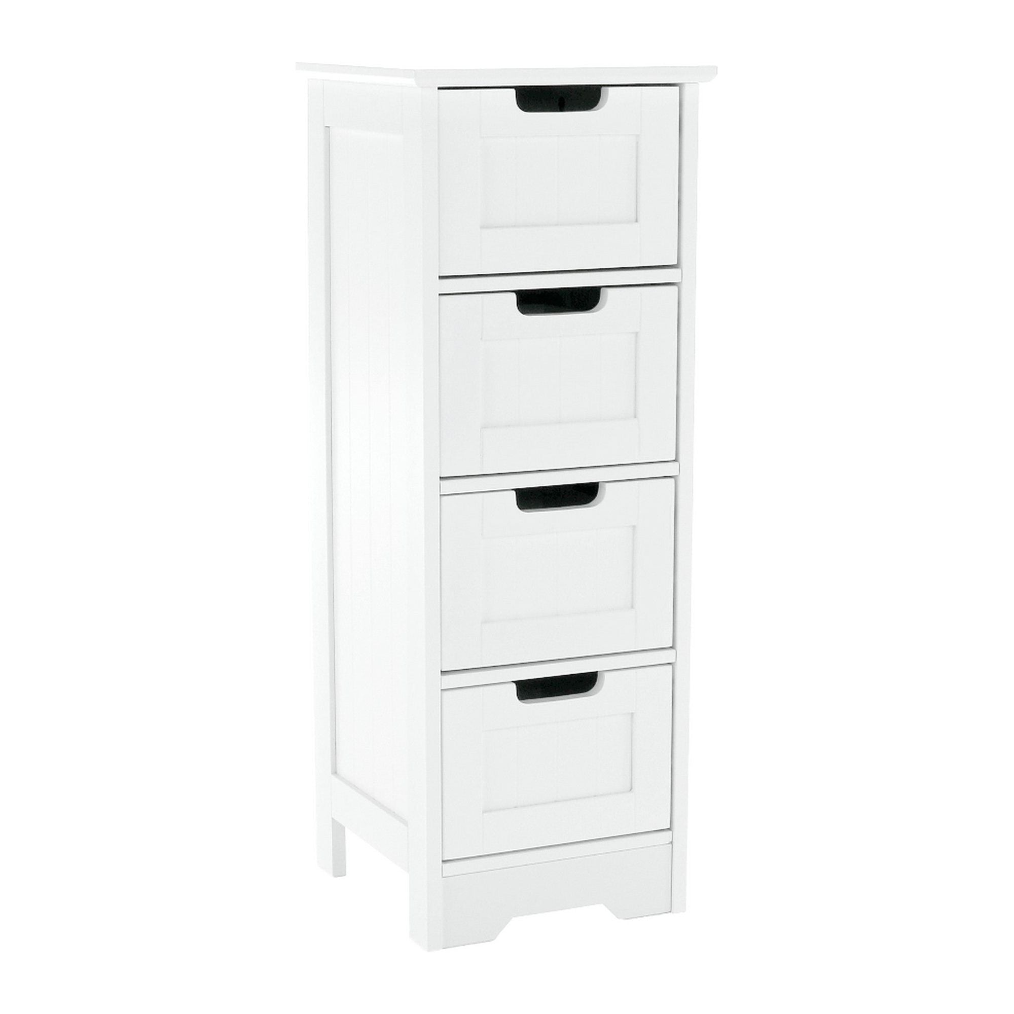 Comoda ATENE TYPUL 7, alb, MDF, 30x30x82 cm