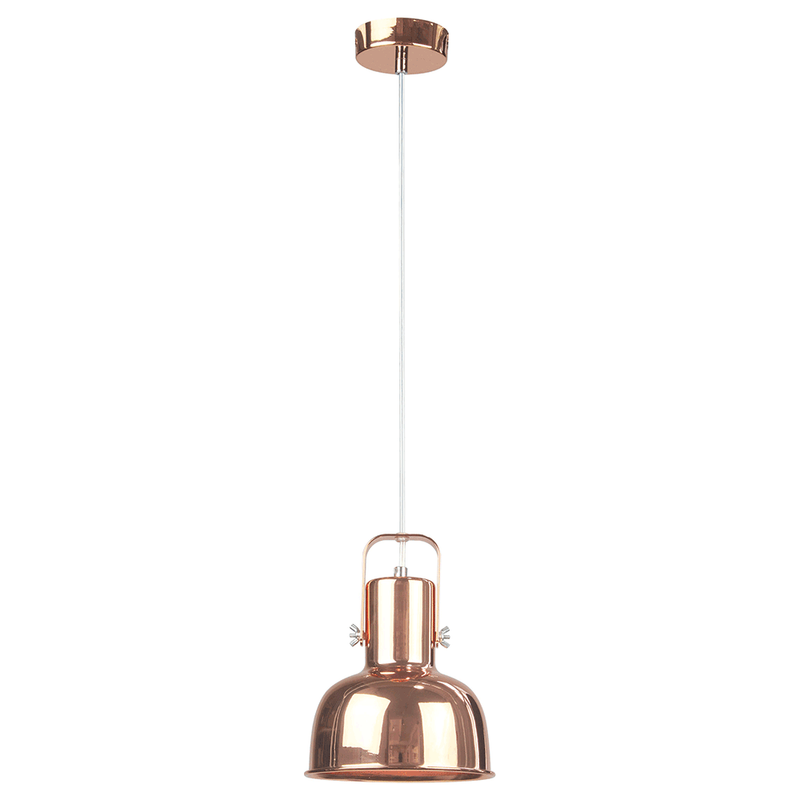 Lampă suspendată în stil retro, metal, roz auriu, AVIER TIP 3