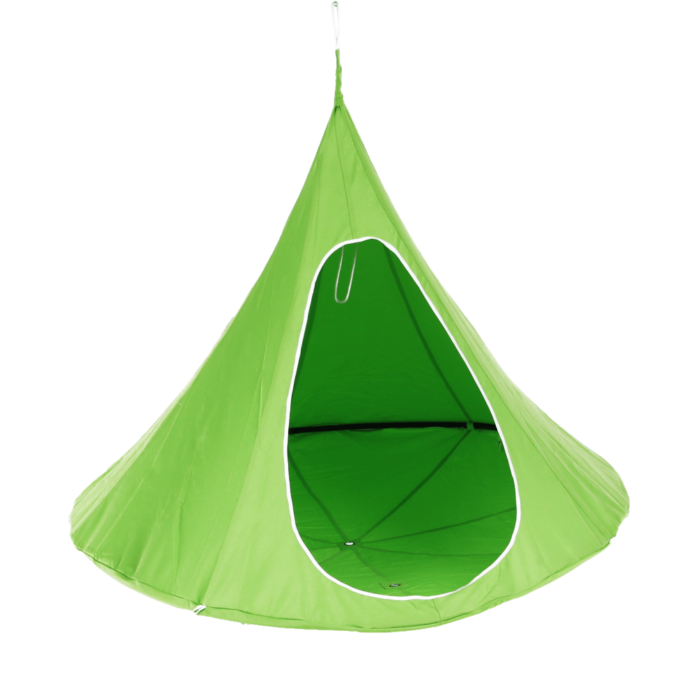 Balansoar gradina KLORIN BIG SIZE, verde/nergru, poliester/otel