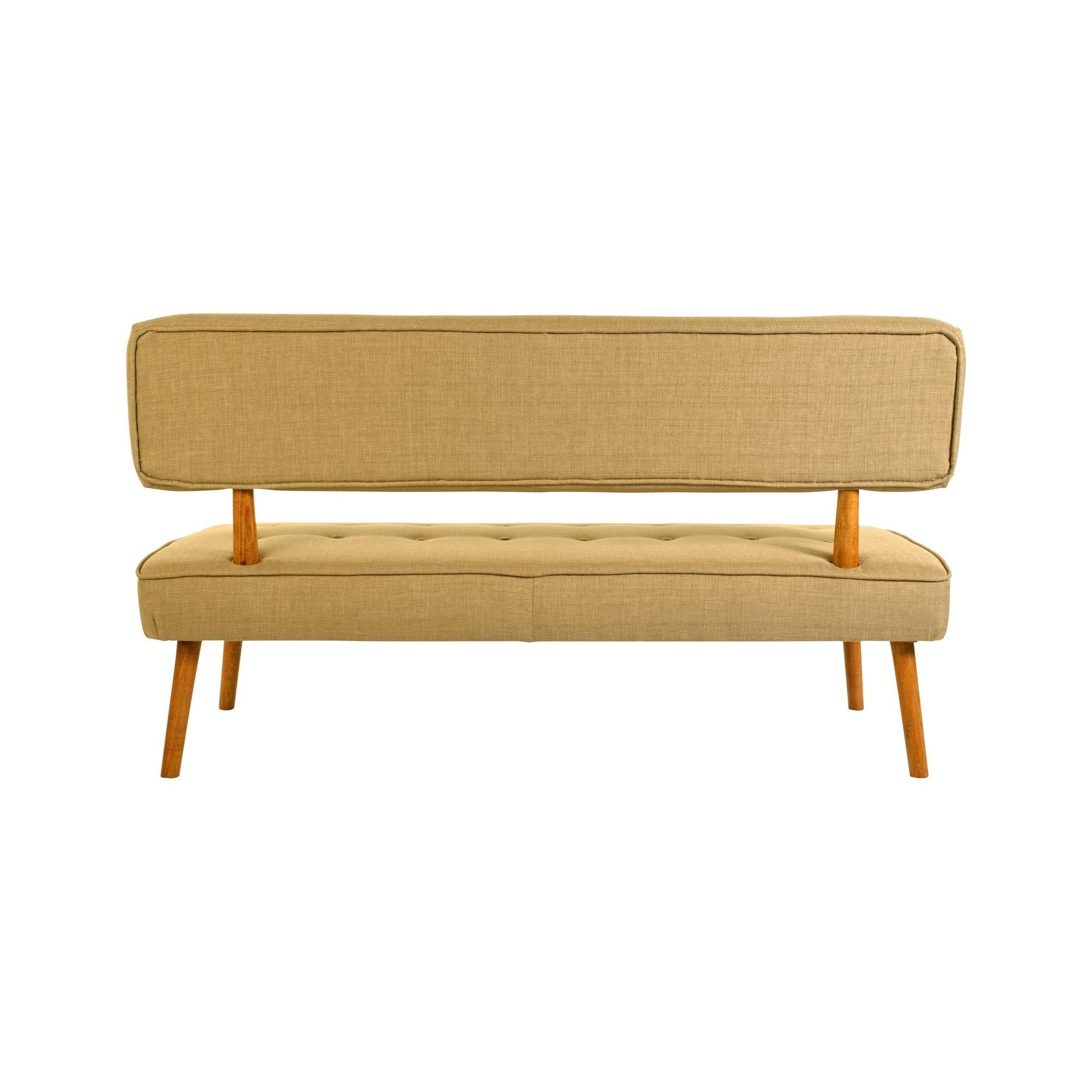 Banca 558ZEN1241, bej, lemn/poliester, 140x64x78 cm