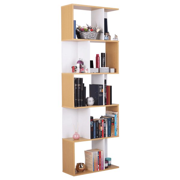 Biblioteca ERDEM NEW TYP 4, pin/alb, DTD laminat, 60x24x180 cm