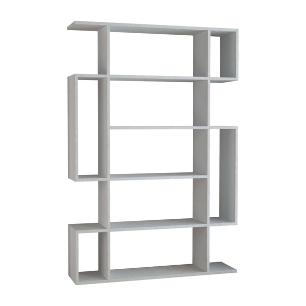 Biblioteca MITO, alb, PAL melaminat, 109x26x161 cm