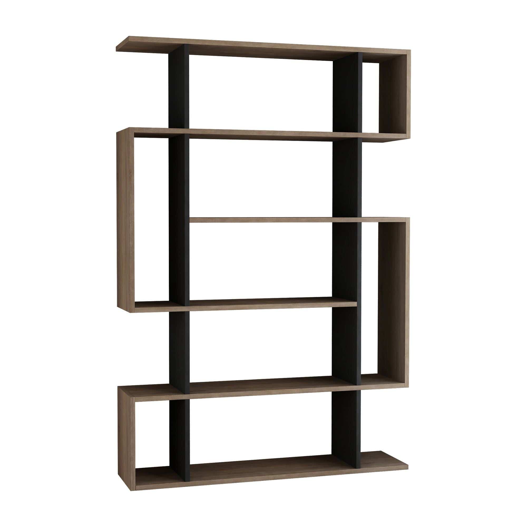 Biblioteca MITO, stejar sonoma/gri antracit, PAL melaminat, 110x26x161 cm