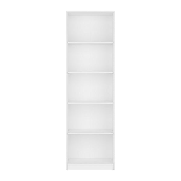Biblioteca NEPO PLUS, alb, PAL, 60x34x197 cm