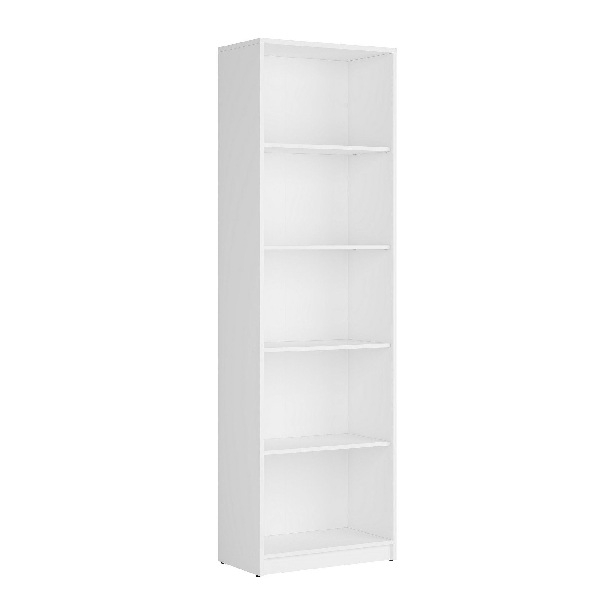 Biblioteca NEPO PLUS, alb, PAL, 60x34x197 cm