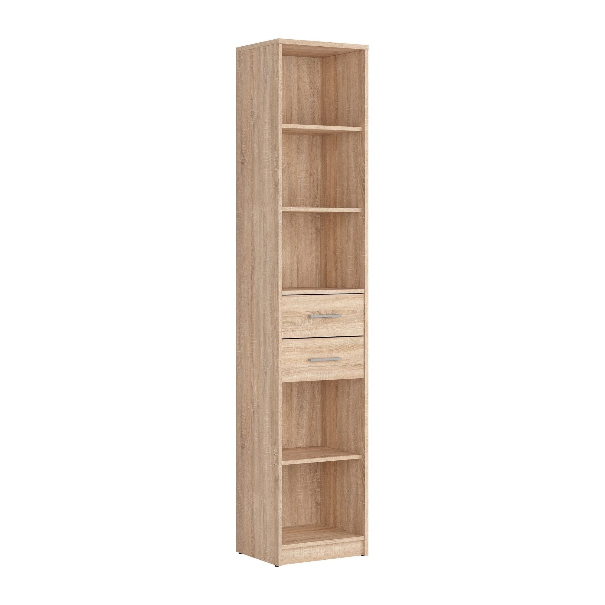 Biblioteca NEPO PLUS, stejar sonoma, PAL, 40x34x197 cm