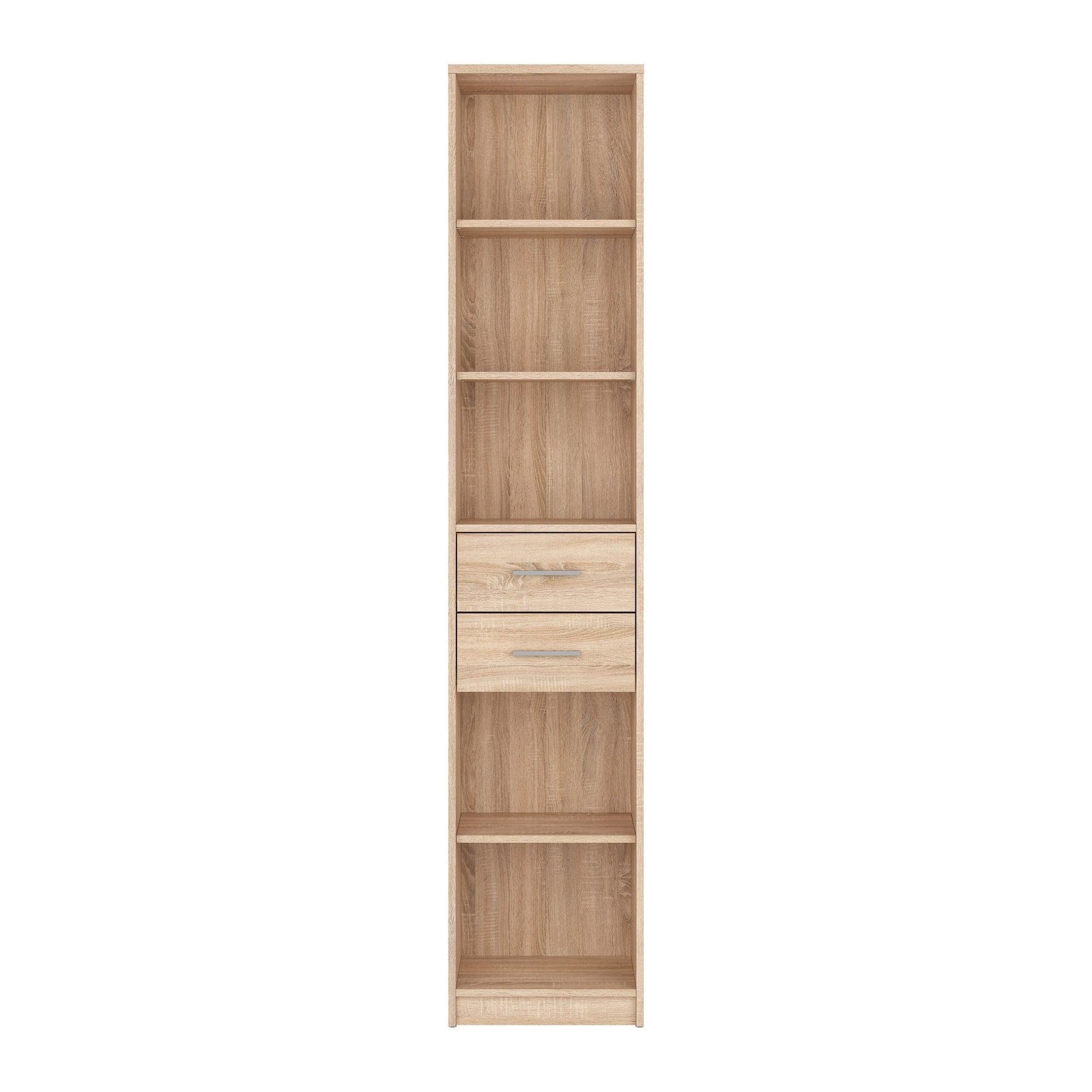 Biblioteca NEPO PLUS, stejar sonoma, PAL, 40x34x197 cm