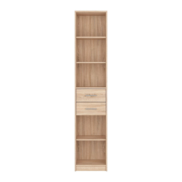 Biblioteca NEPO PLUS, stejar sonoma, PAL, 40x34x197 cm