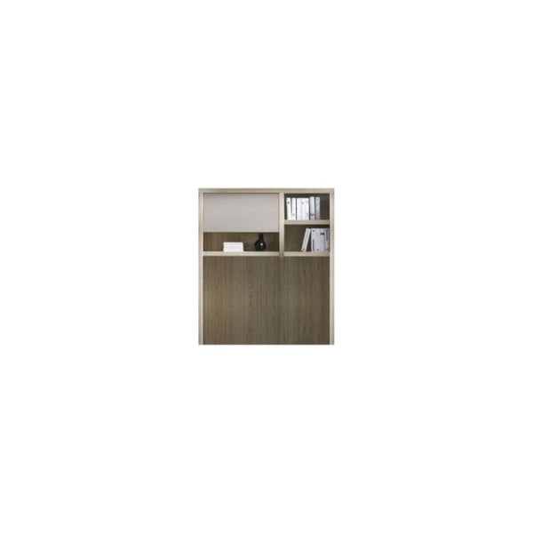 Biblioteca suspendata ROMA 5, stejar ferrara/gri mat, PAL laminat, 120x31x138 cm
