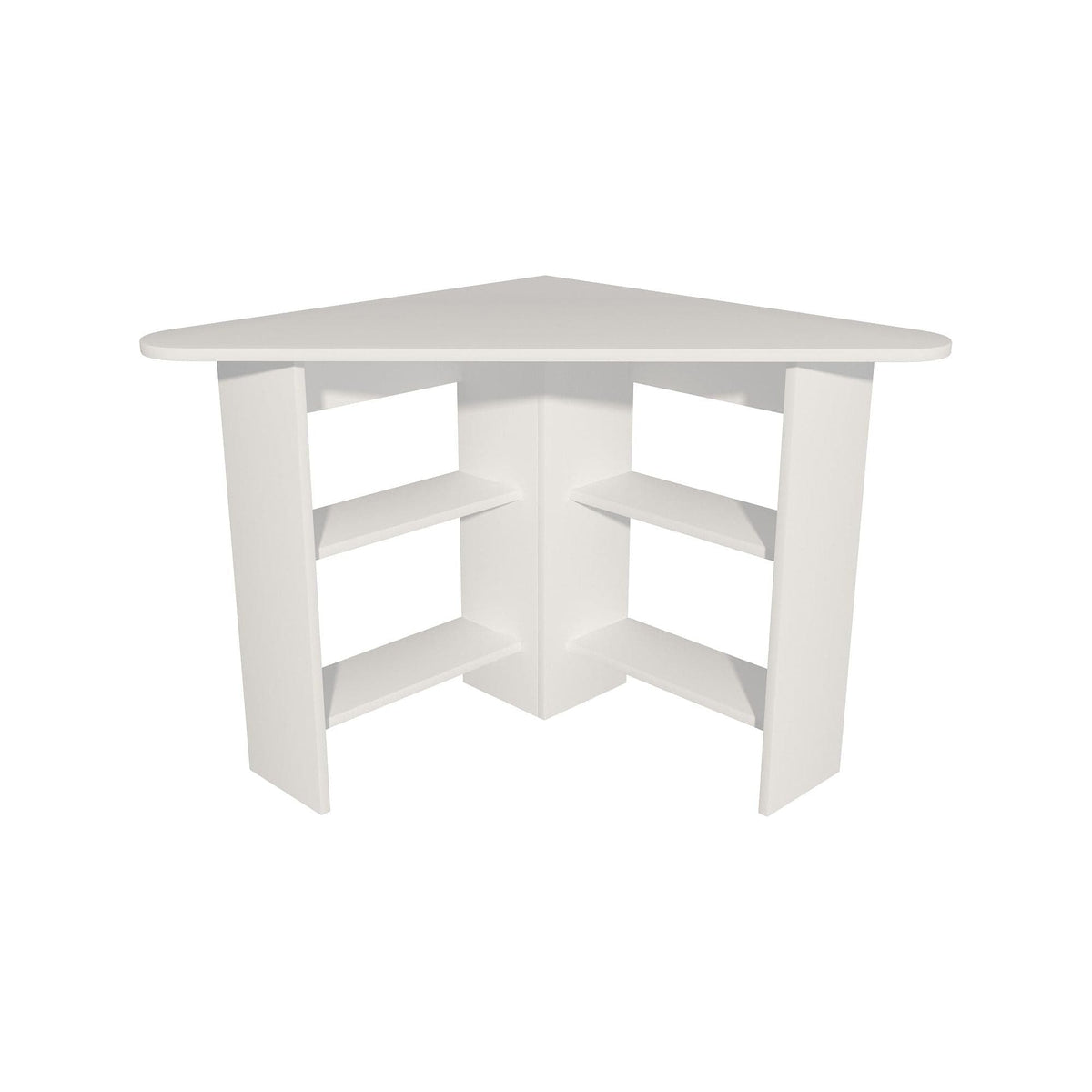 Birou CORNER, alb, PAL melaminat, 80x80x74 cm