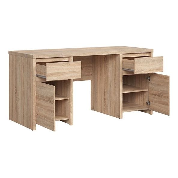Birou KASPIAN, stejar sonoma, PAL, 160x65x77 cm