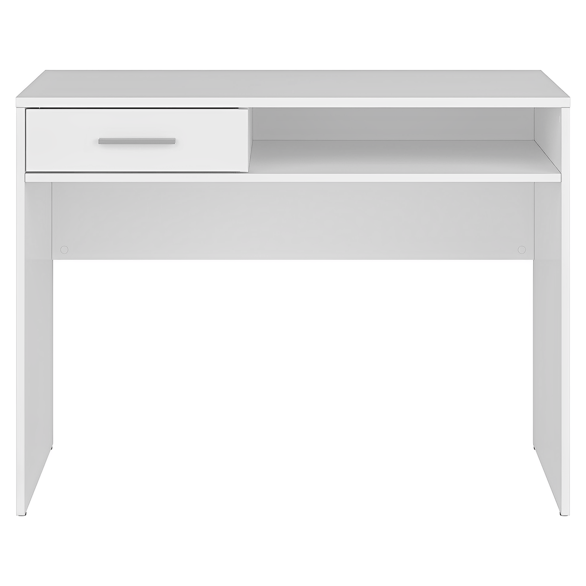 Birou NEPO PLUS, alb, PAL laminat, 100x59x76 cm