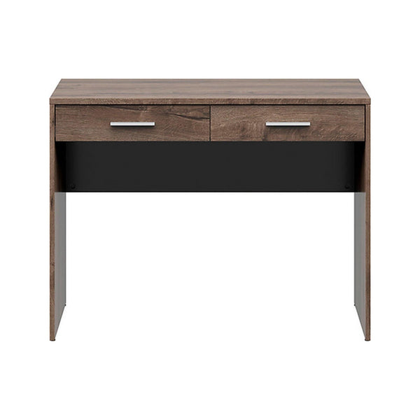 Birou NEPO PLUS, nuc inchis, PAL laminat, cu 2 sertare, 100x59x76 cm
