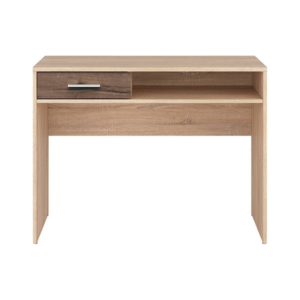 Birou NEPO PLUS, stejar sonoma/nuc inchis, PAL laminat, 100x59x76 cm