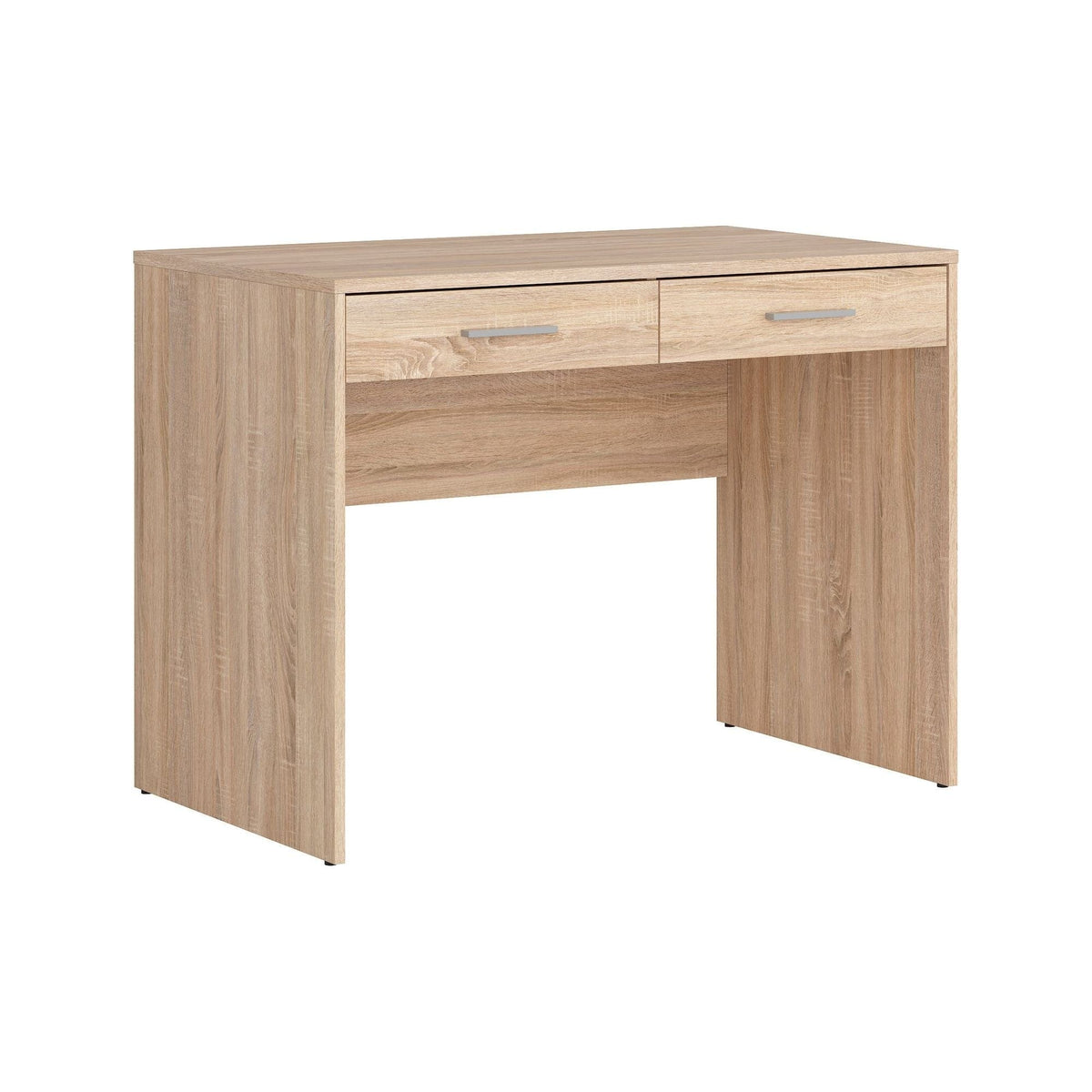 Birou NEPO PLUS, stejar sonoma, PAL laminat, cu 2 sertare, 100x59x76 cm