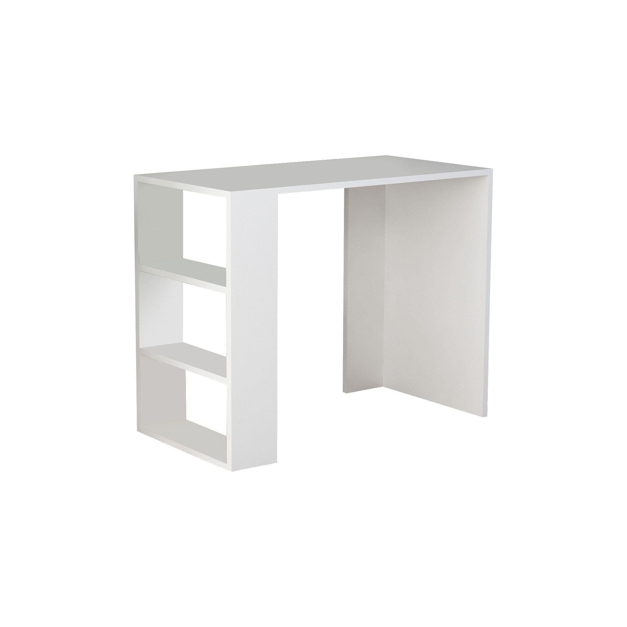 Birou NETENYA, alb, PAL melaminat, 90x40x74 cm