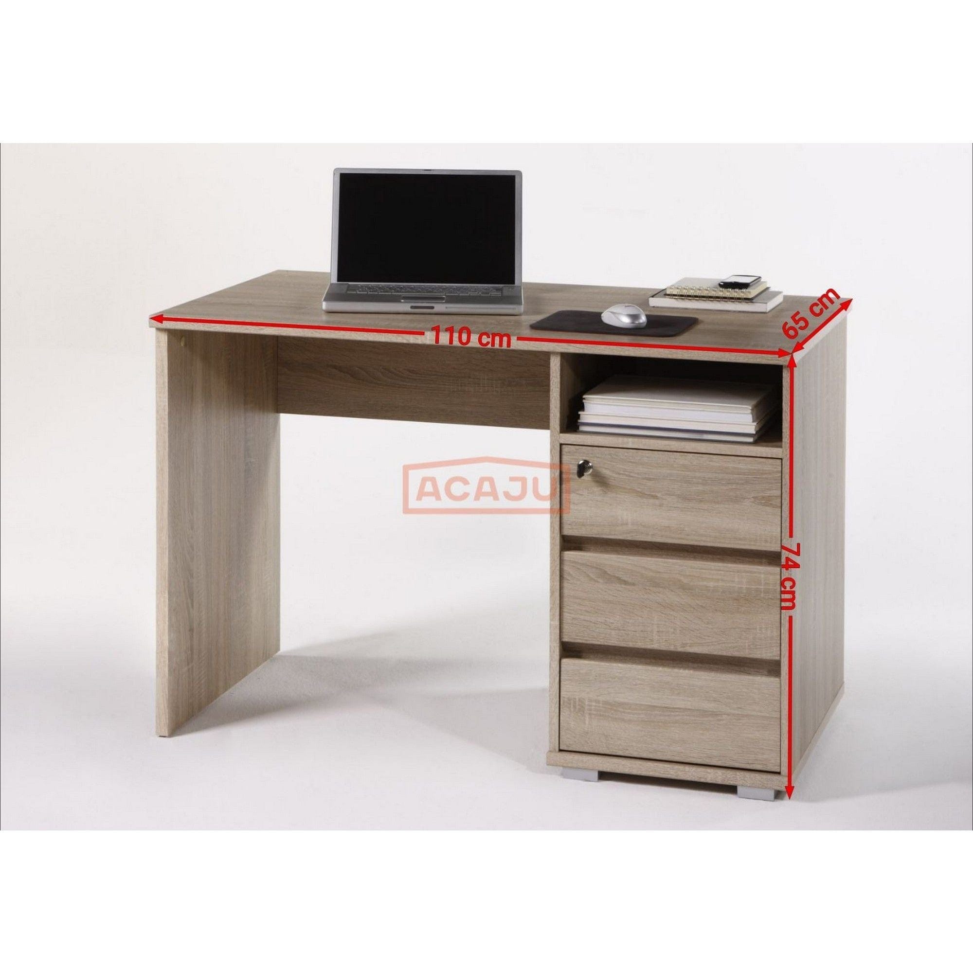 Birou PRIMUS 1, alb, PAL, 110x65x74 cm