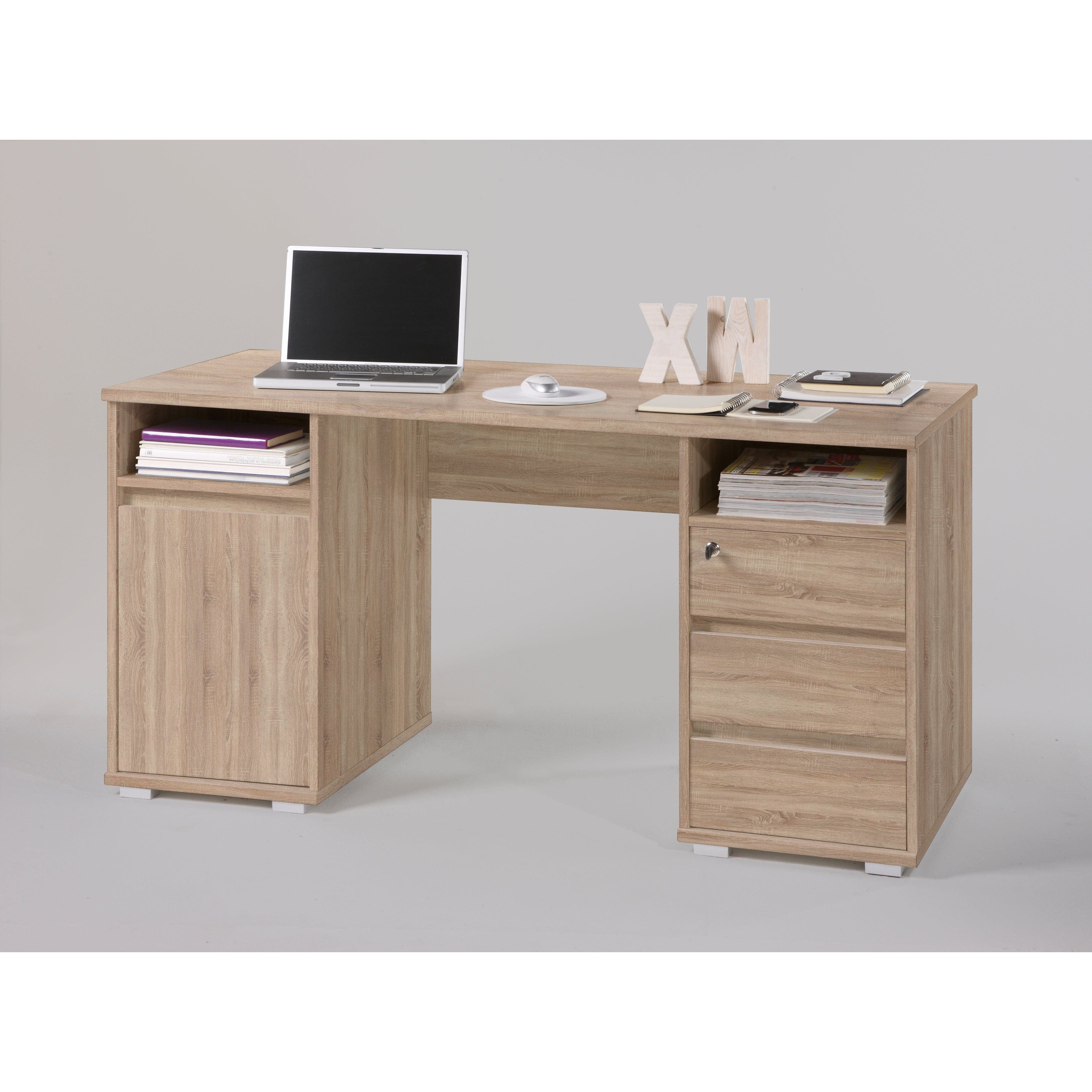 Birou PRIMUS 2, stejar sonoma, PAL, 145x65x74 cm