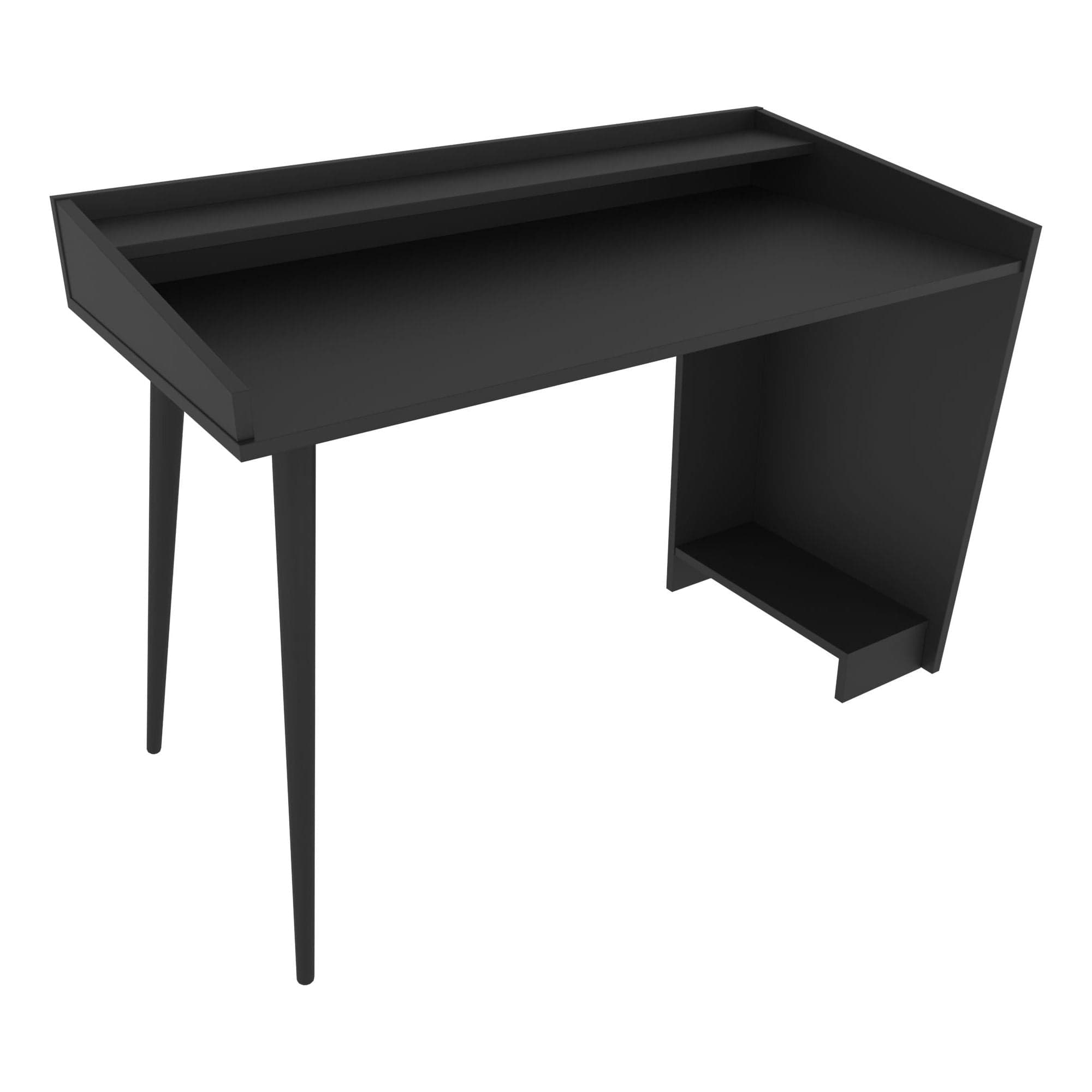 Birou VANESSA, negru, PAL melaminat, 122x59x88 cm