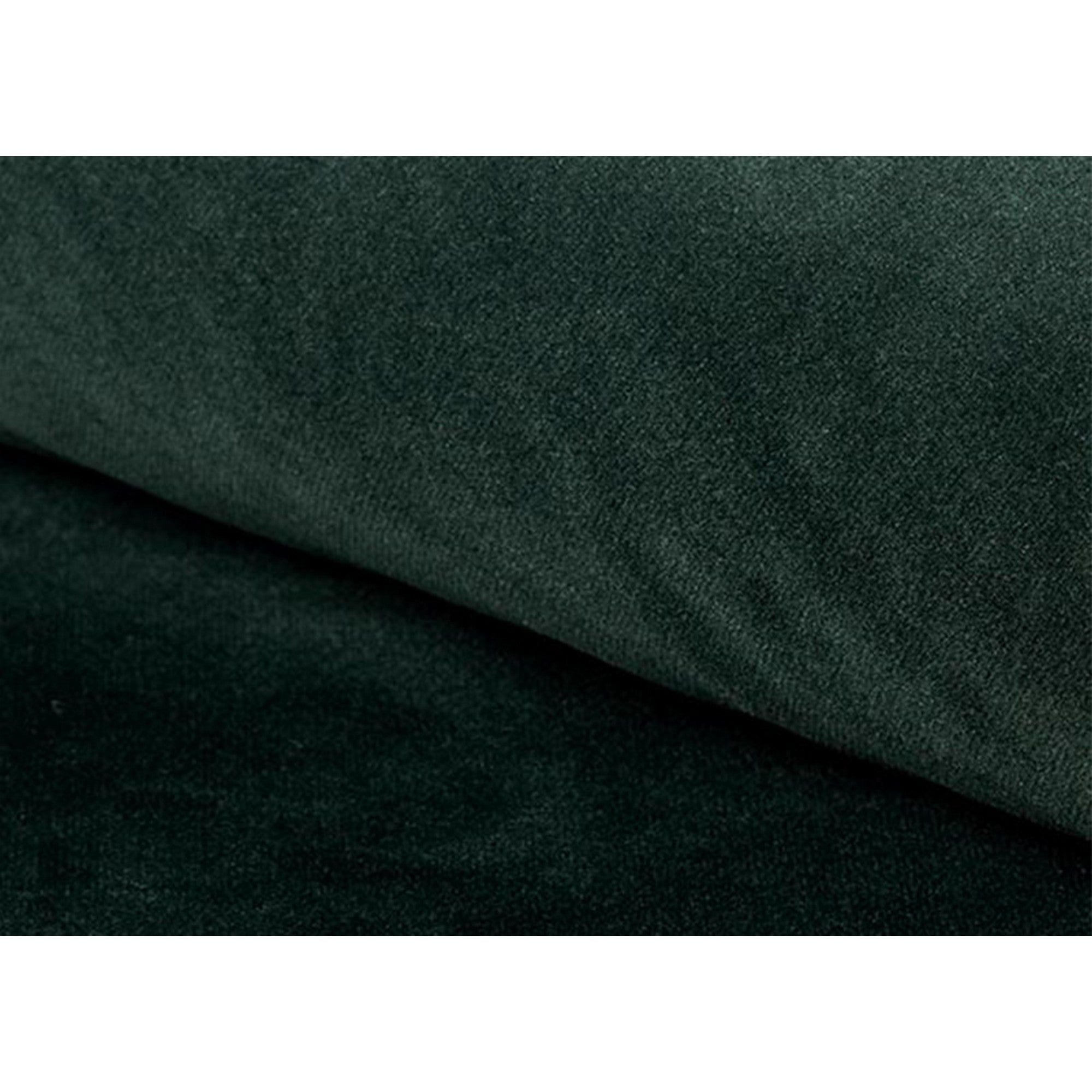 Canapea KIER 2, verde - Bluvel 78, stofa catifelata, 136x75x90 cm