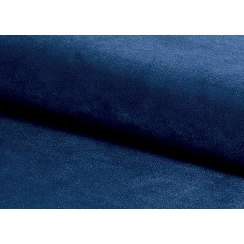Fotoliu LADY, stofa catifelata albastru inchis, 81x85x101 cm