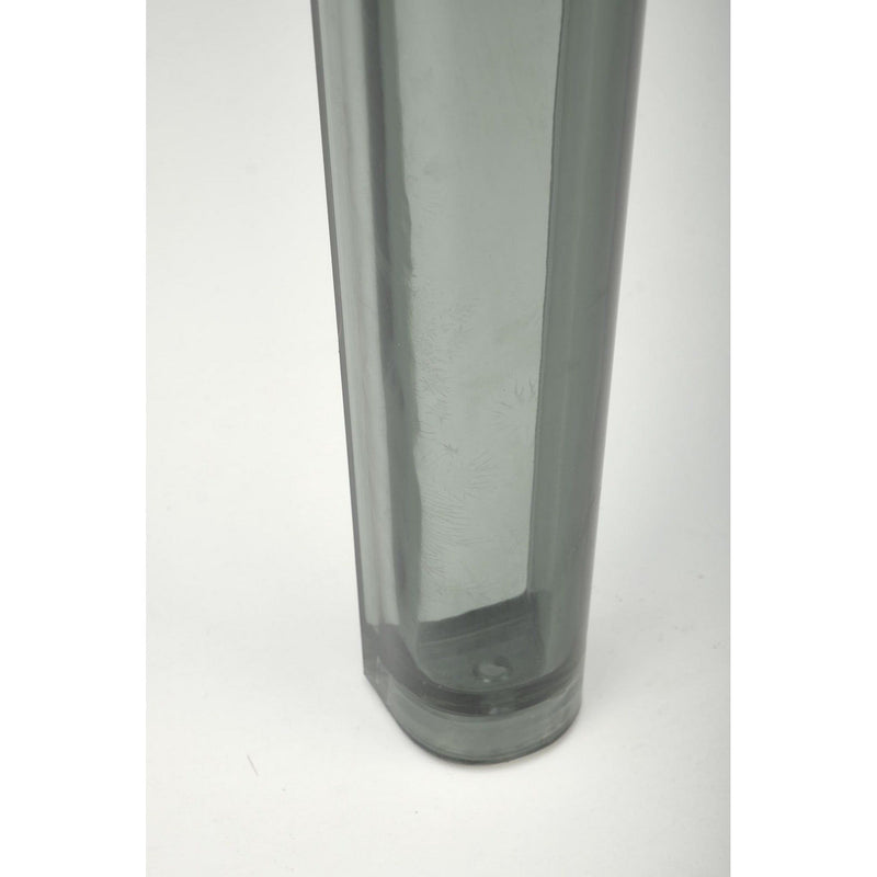 Masa GOMEZ, sticla fumurie/polipropilena, 120x80x74 cm