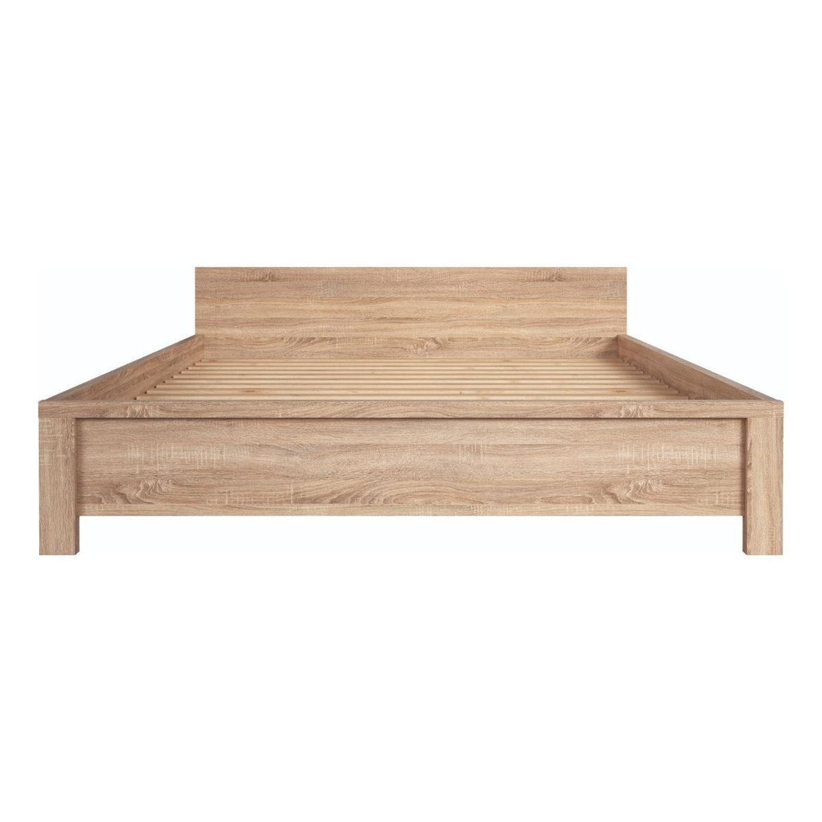 Cadru pat Kaspian 160x200, stejar sonoma, PAL/metal