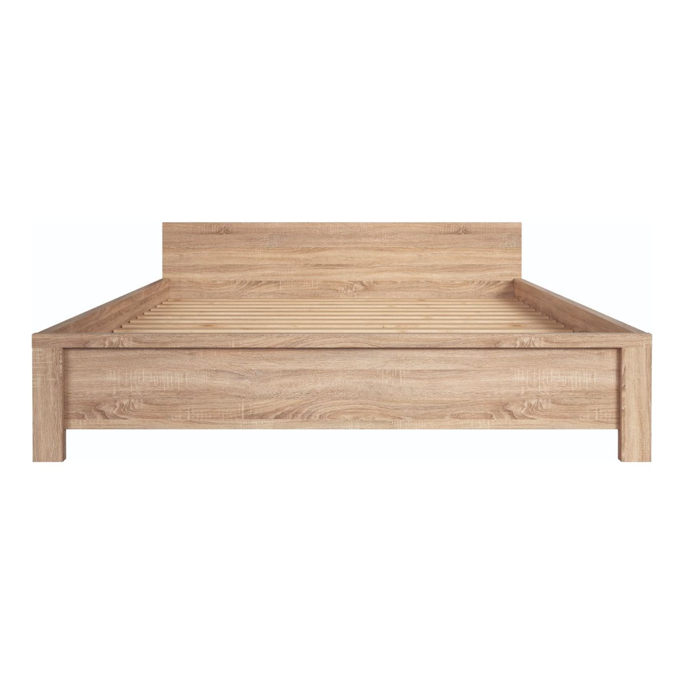 Cadru pat Kaspian 160x200, stejar sonoma, PAL/metal