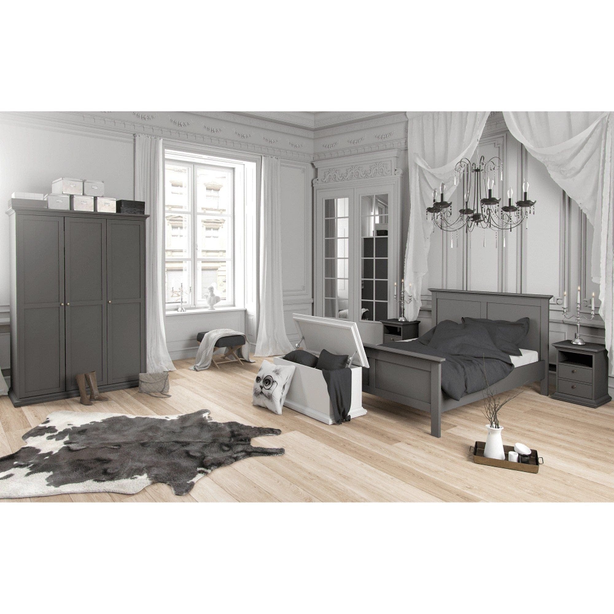Cadru pat PARIS 180x200, gri antracit