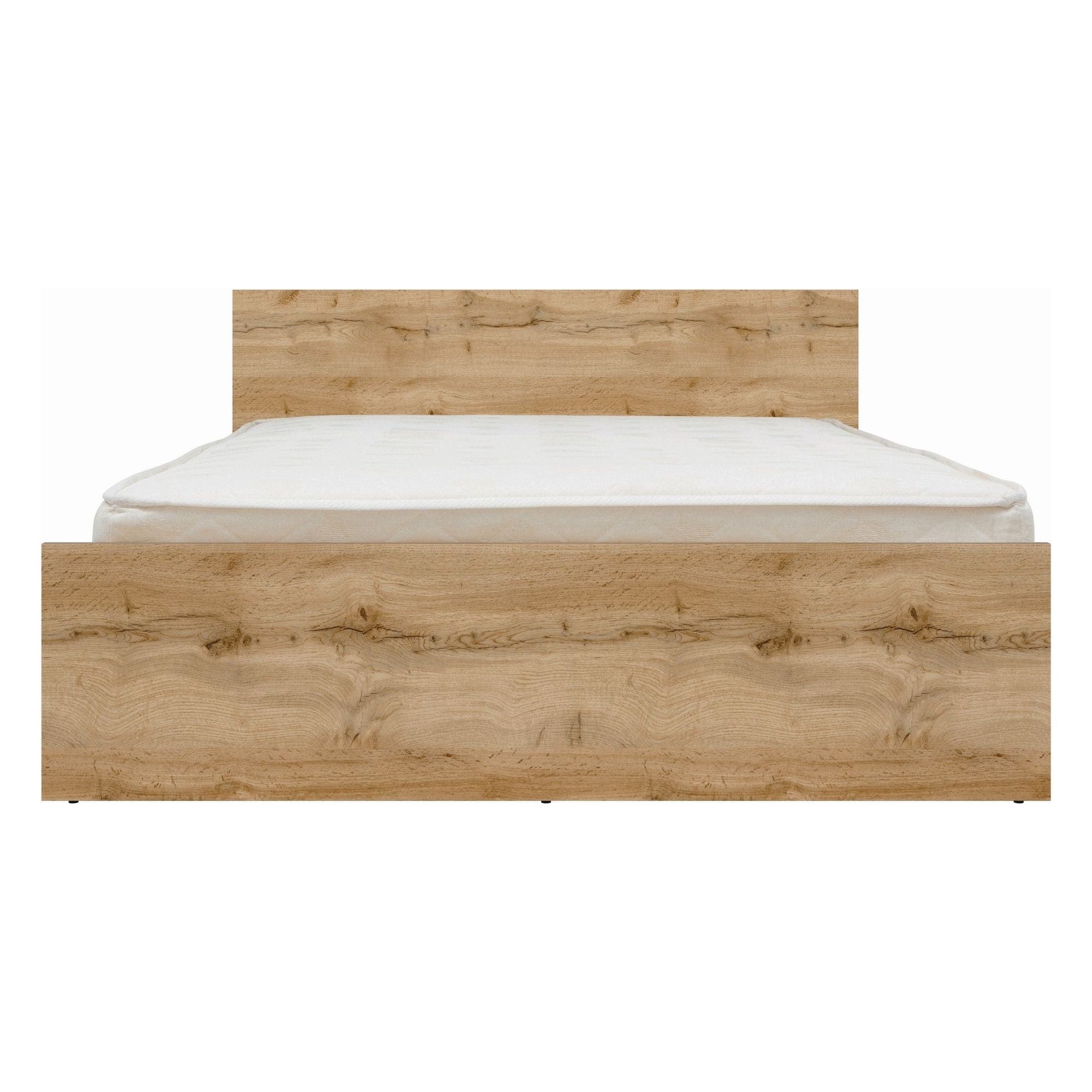 Cadru pat ZELE 160x200 cm, stejar wotan, PAL