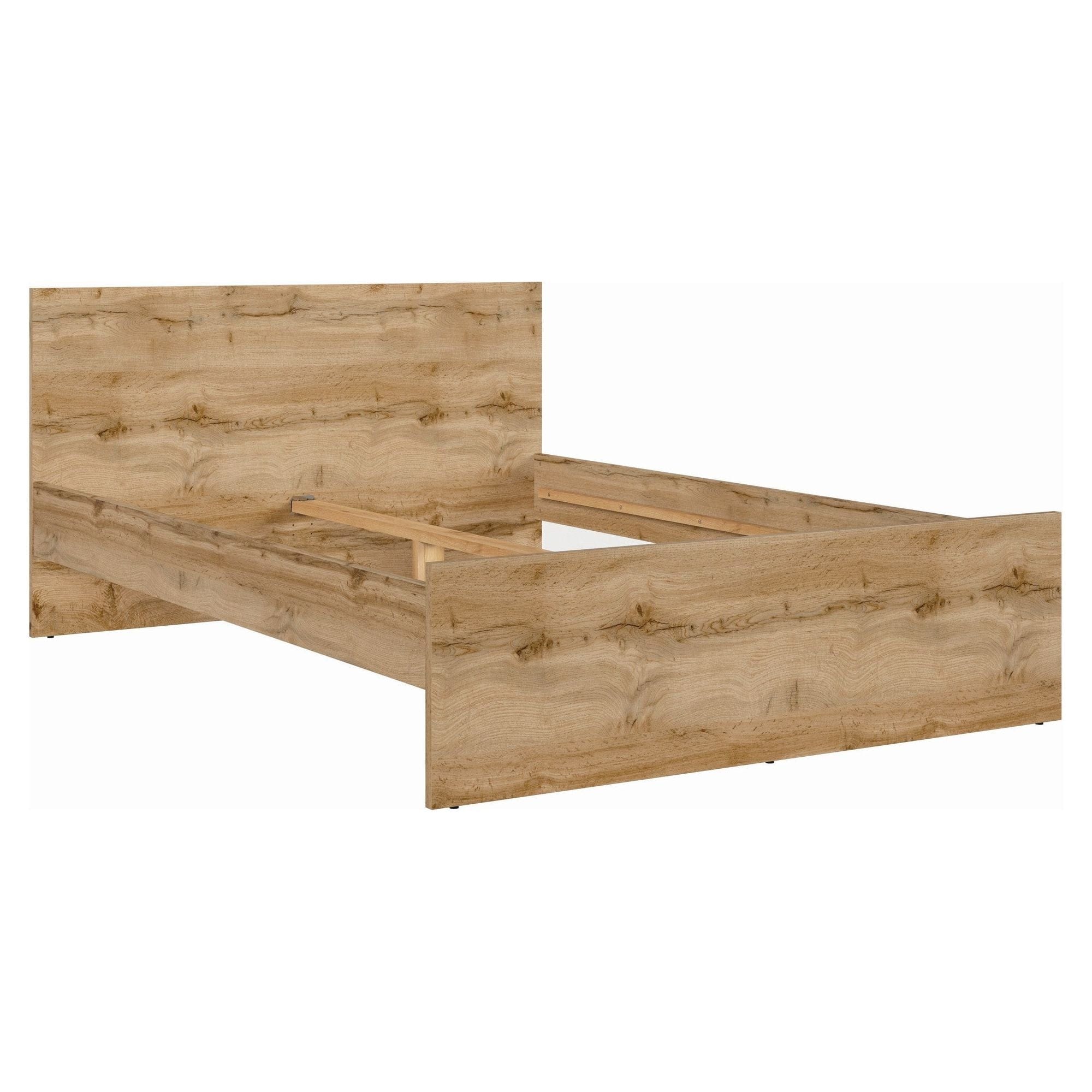 Cadru pat ZELE 90x200 cm, stejar wotan, PAL