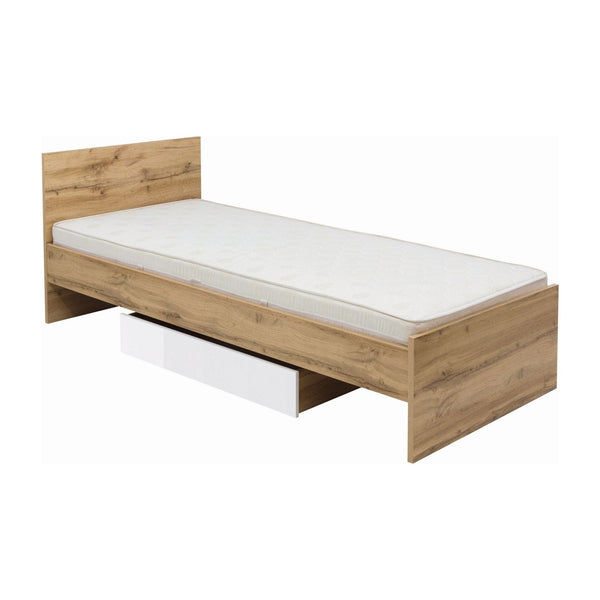 Cadru pat ZELE 90x200 cm, stejar wotan, PAL