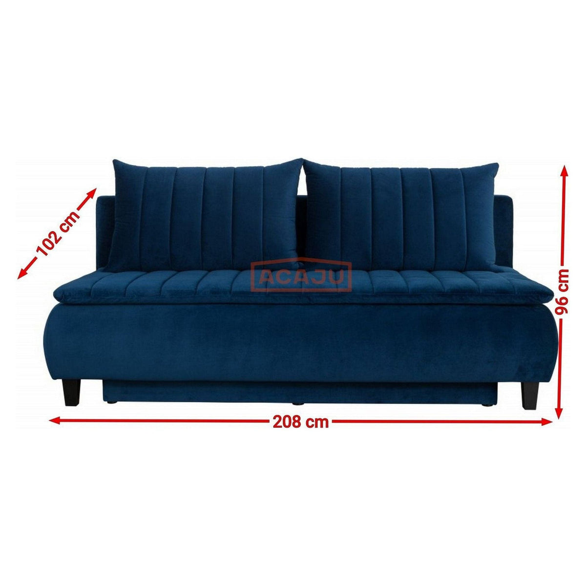 Canapea extensibila HARRY, personalizabil materiale gama Platinium, cu lada depozitare, 208x102x96 cm