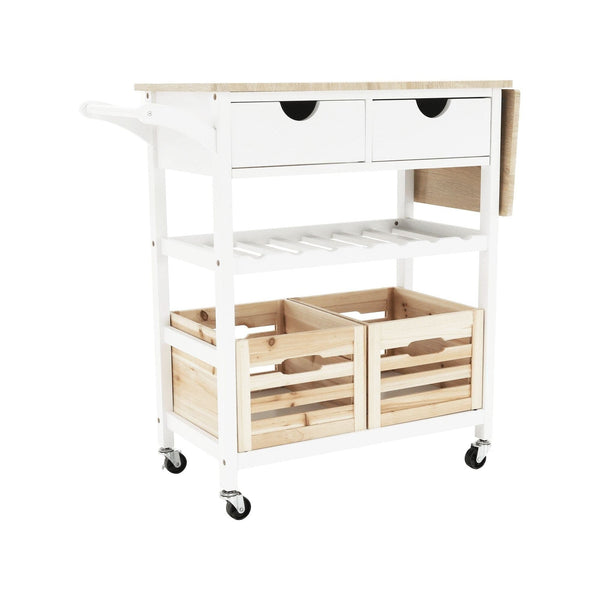 Carucior servire PASSAT, alb, 70/110x40x86 cm