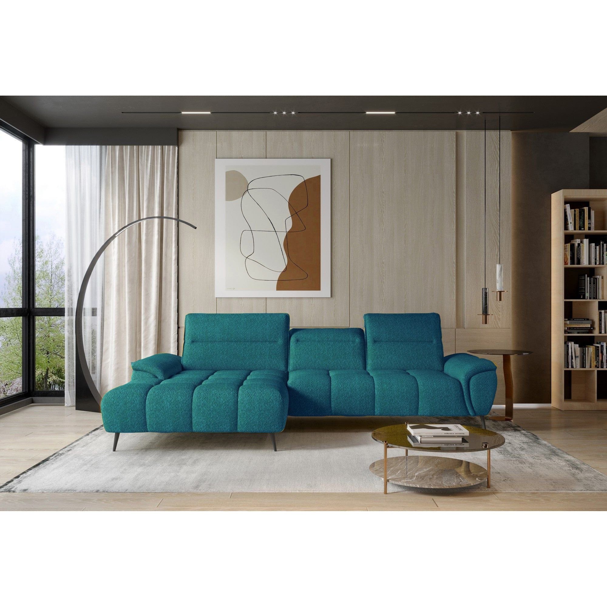 Coltar MONTANA MINI, personalizabil materiale gama Oferta Avantaj, cu reglaj electric si tetiere reglabile, 276x185x97 cm