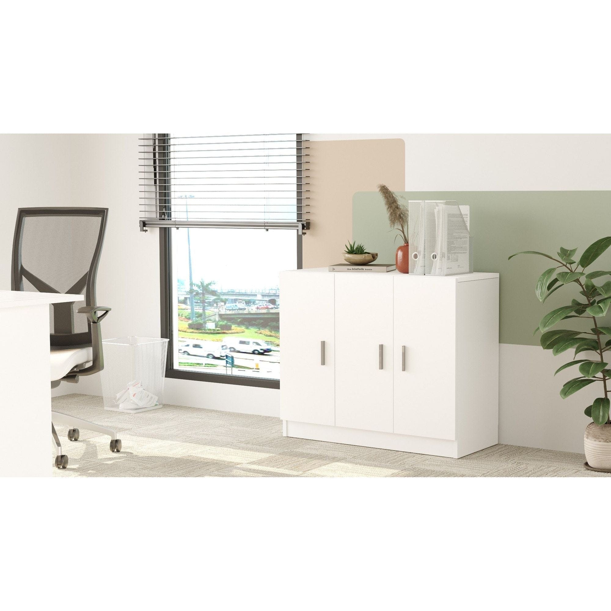 Comoda 956LCS1503, alb, PAL melaminat, 89x38x74 cm