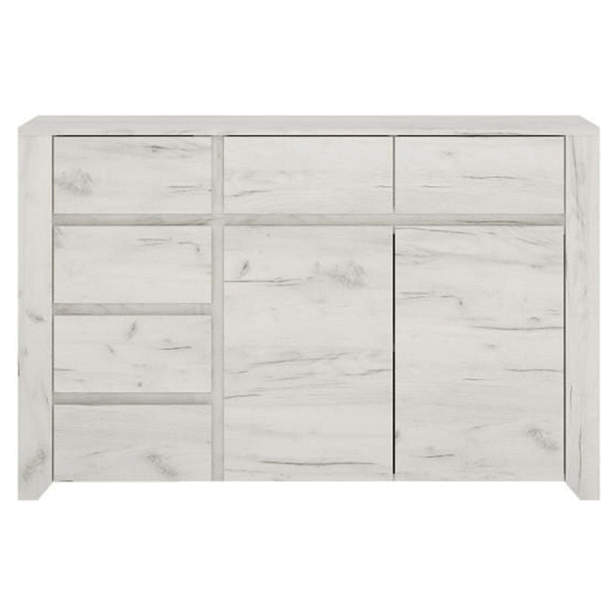Comoda ANGEL TIP 42, alb, PAL melaminat, 119x40x77 cm