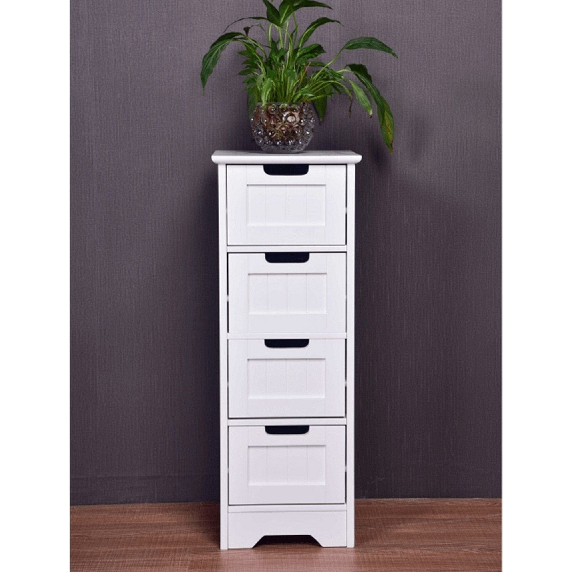 Comoda ATENE TYPUL 7, alb, 30x30x82 cm