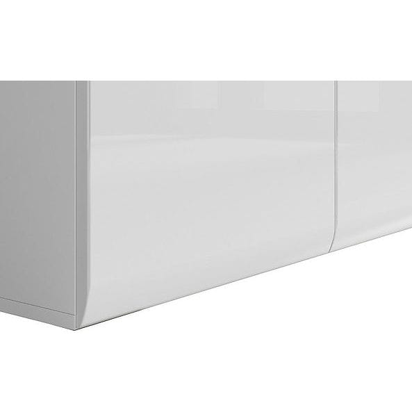 Comoda AZTECA TRIO, alb, 150x41x84 cm