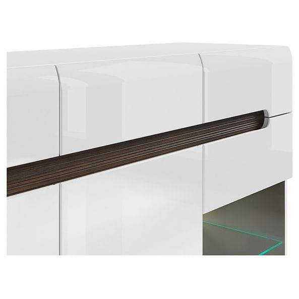 Comoda AZTECA TRIO, alb, PAL, 150x41x104 cm