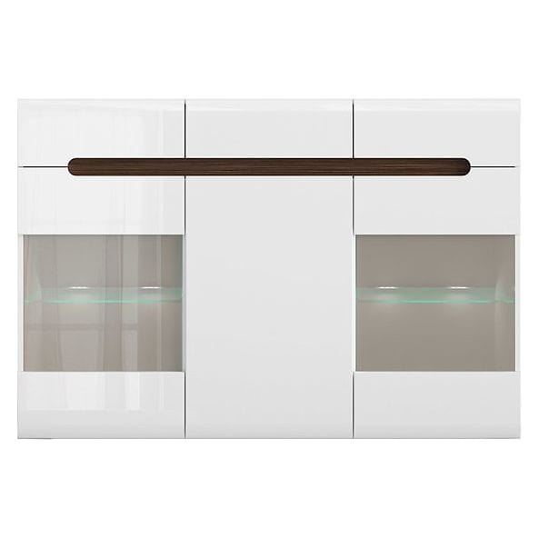 Comoda AZTECA TRIO, alb, PAL, 150x41x104 cm
