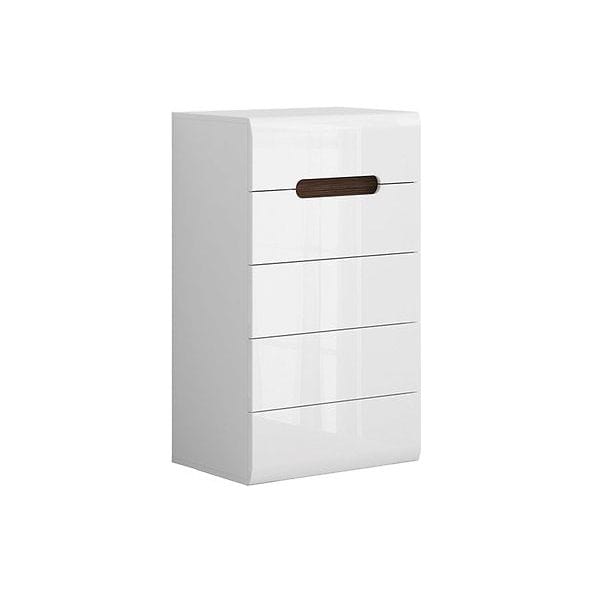 Comoda AZTECA TRIO, alb, PAL, 60x41x104 cm