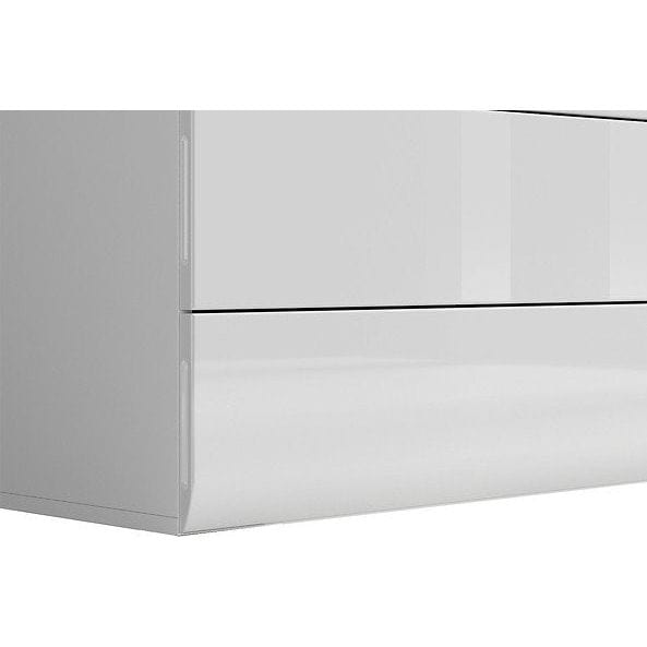 Comoda AZTECA TRIO, alb, PAL, cu sertare, 105x41x84 cm