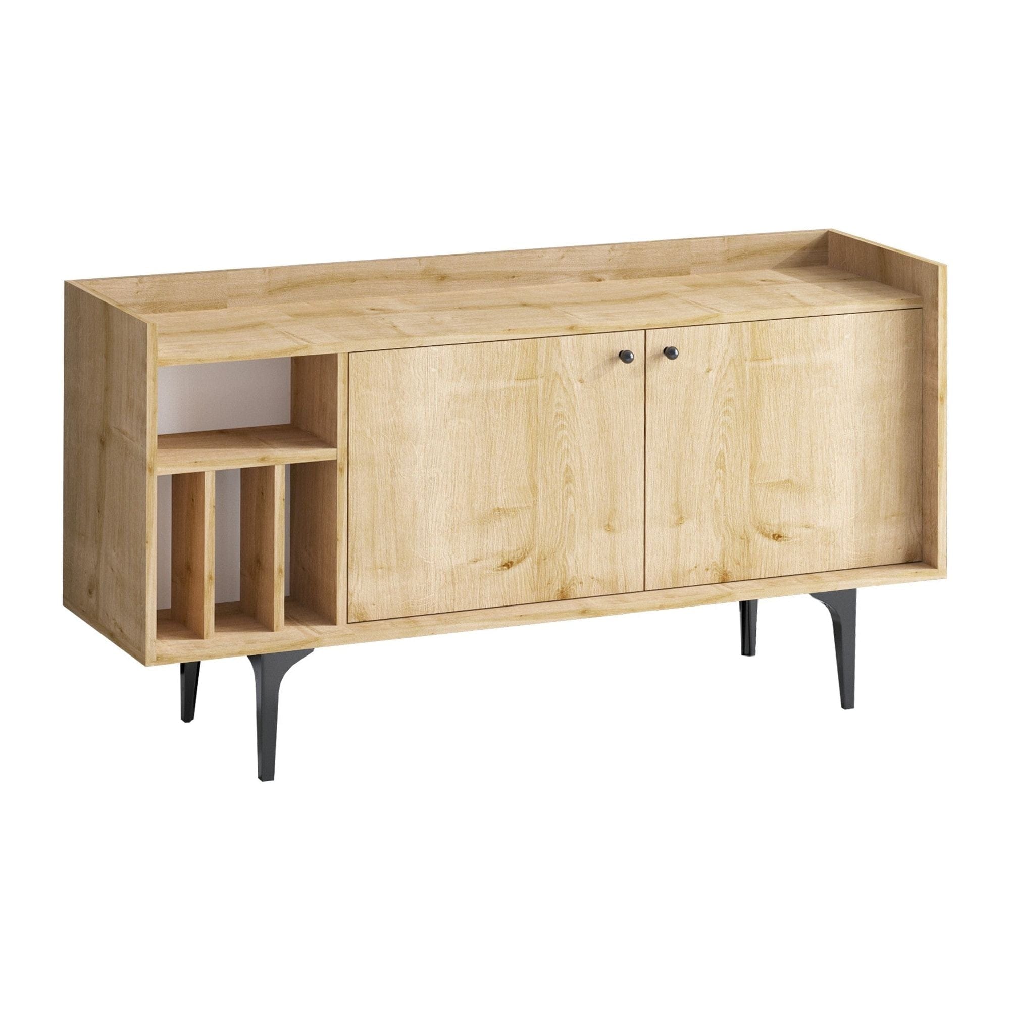 Comoda CANOPUS, stejar safir, PAL melaminat, 150x40x80 cm