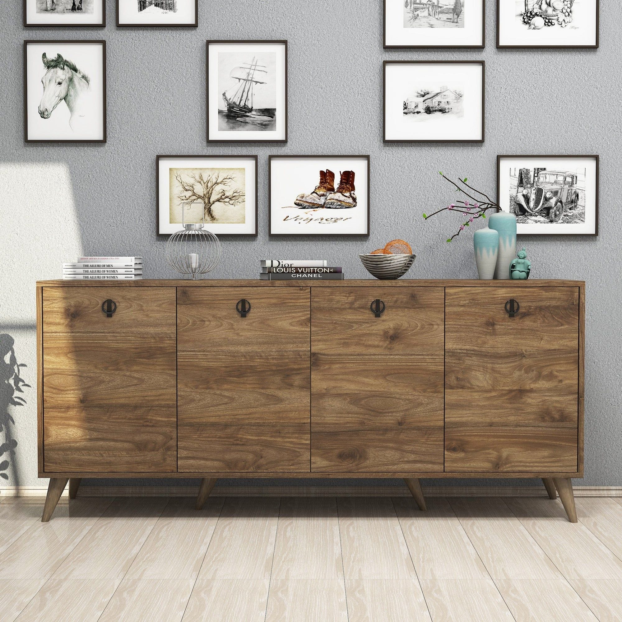 Comoda ELITE 1610, nuc, PAL melaminat, 180x45x80 cm