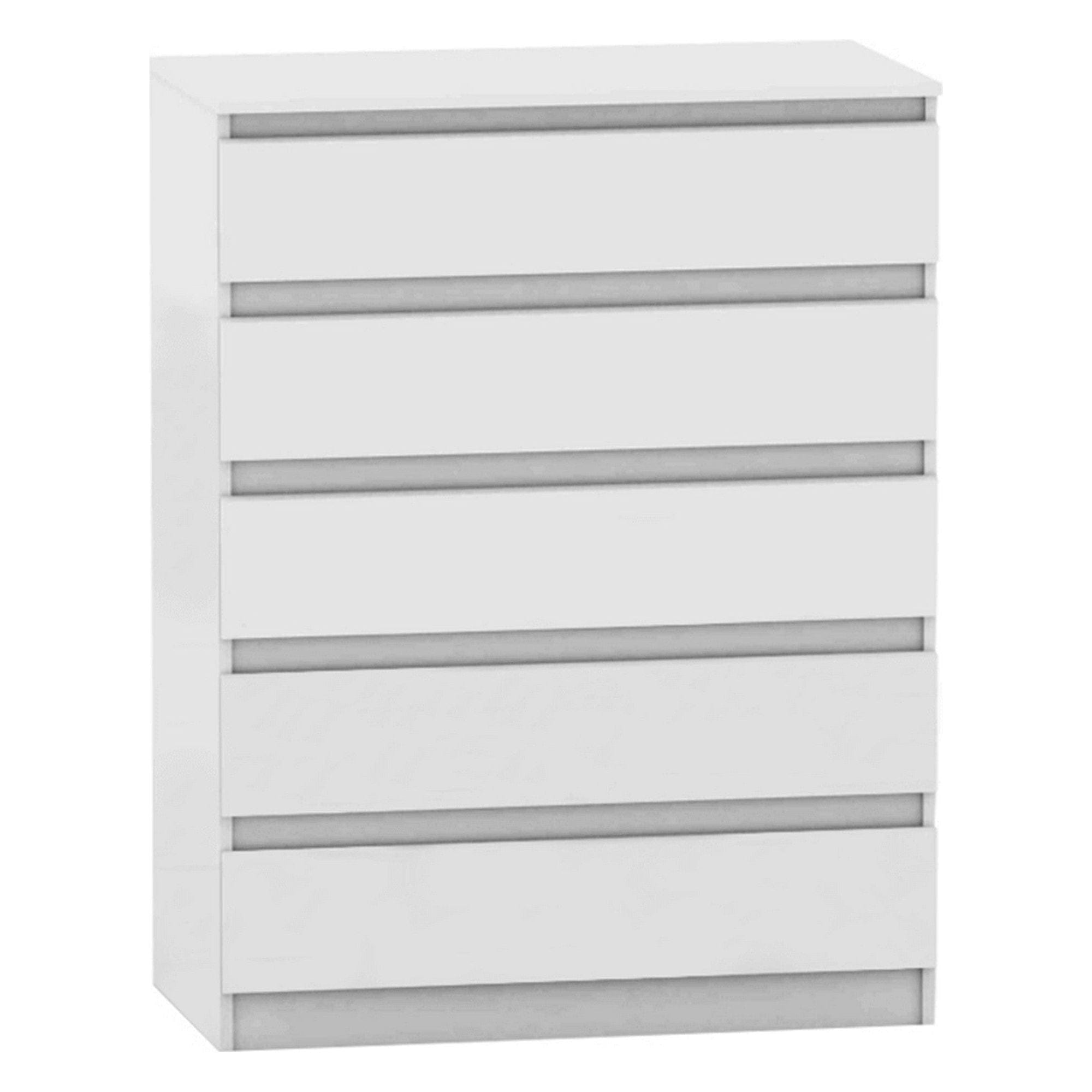 Comoda HANY NEW 005, alb, DTD laminat, 90x49x117 cm