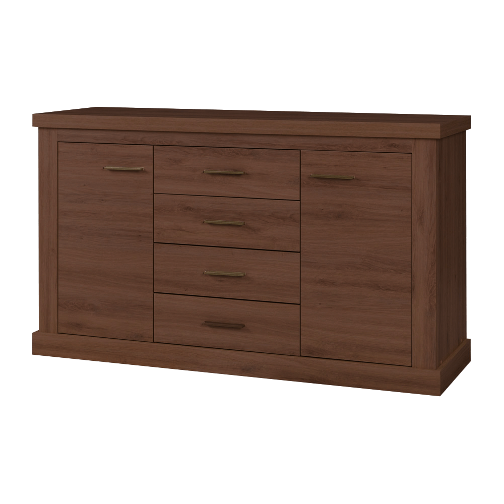 Comoda HILARD AR5, stejar sterling, DTD laminat, 153x44x88 cm