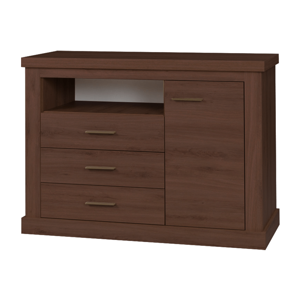 Comoda HILARD AR6, stejar sterling, DTD laminat, 123x44x88 cm