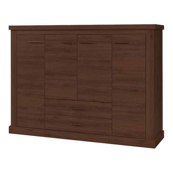 Comoda HILARD AR8, stejar sterling, DTD laminat, 173x44x125 cm